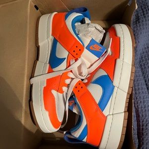 Nike Dunk Low Disrupt Blue and Orange Size 9 Womens